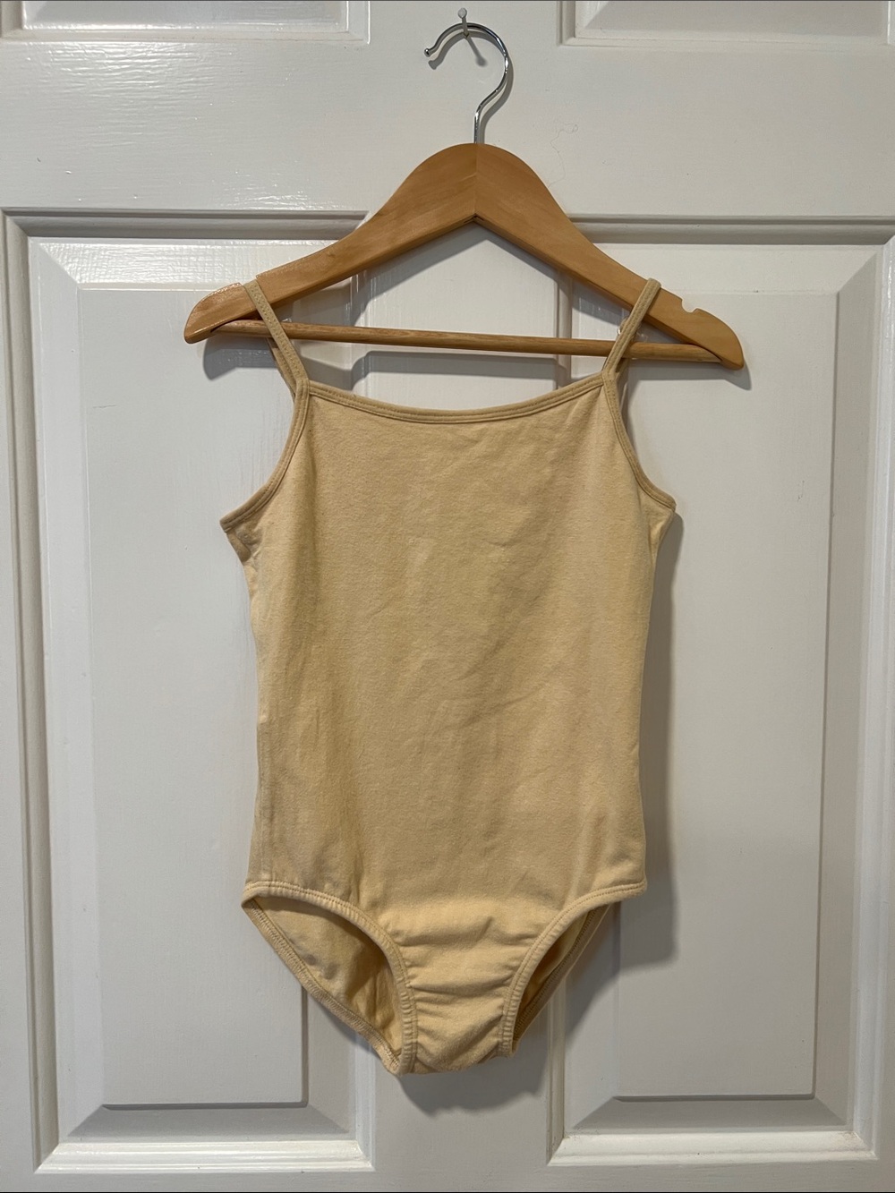 Girls' Sleeveless One-Piece Bodysuit in Pale Yellow
